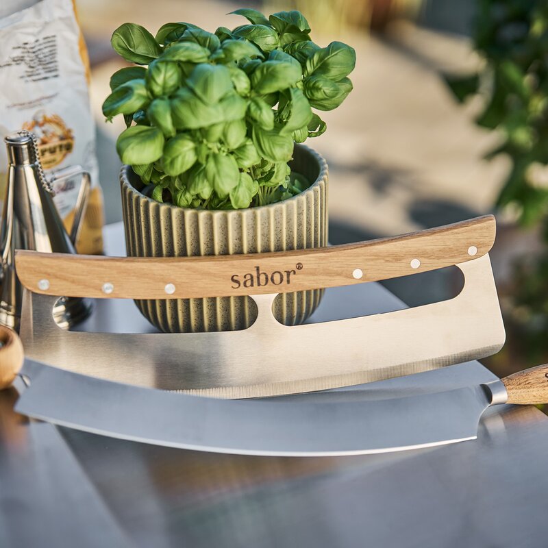 Napo pizzakutter 35 cm natur/børstet