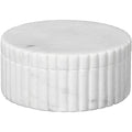 Platon oppbevkrukke 5x12 cm hvit