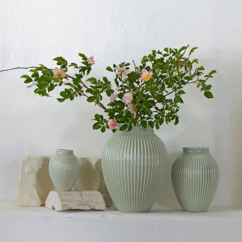 Ripple vase 12,5 cm mint