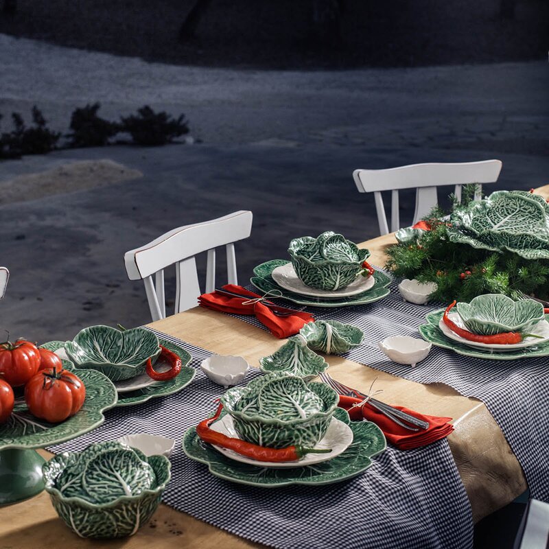 Cabbage stettfat 31x13 cm kål grønn