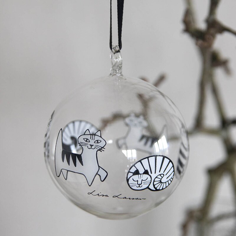 Lisa Larson ornament 8 cm katter