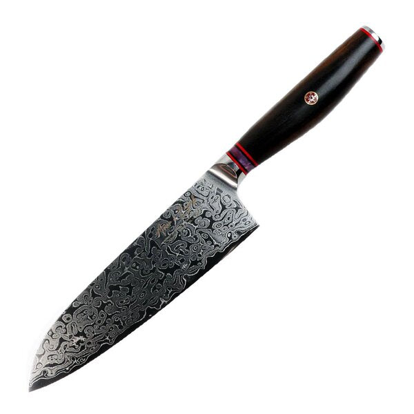 Skarp santokukniv 17,8 cm stål/tre