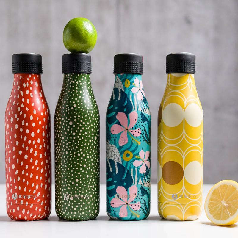 Bottle Up Design termoflaske 0,5L oransje/hvit