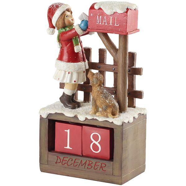 Winter Collage julekalender jente 12 cm