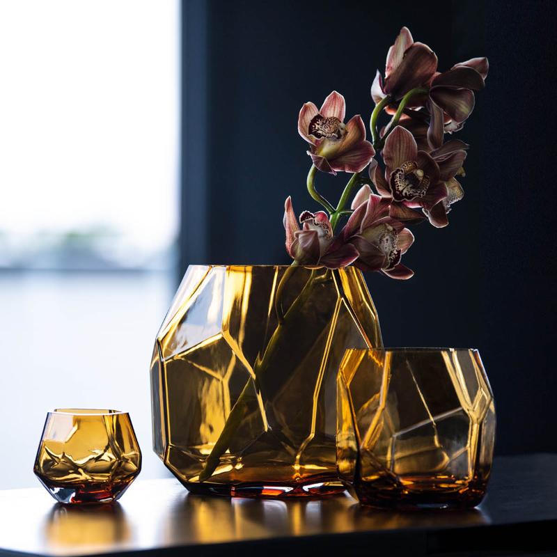 Iglo vase stor 22 cm cognac