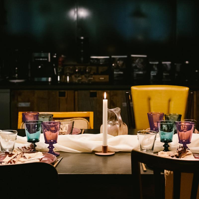 Abeille vinglass 24 cl 6 stk aubergine