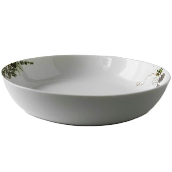 Nostalgi bolle 31 cm hvit/grønn