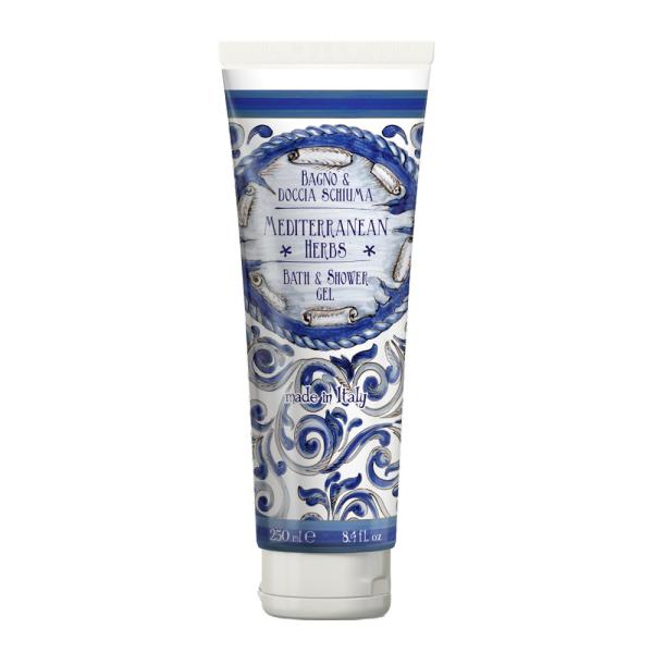 Maioliche dusj & badegele 250ml mediterranean herbs