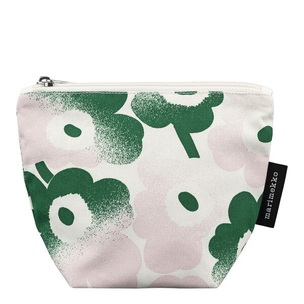 Mini Unikko toalettveske 20x16 cm hvit/rosa/grønn