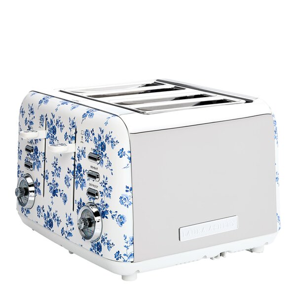 Brødrister 4-skiver China Rose blå/hvit