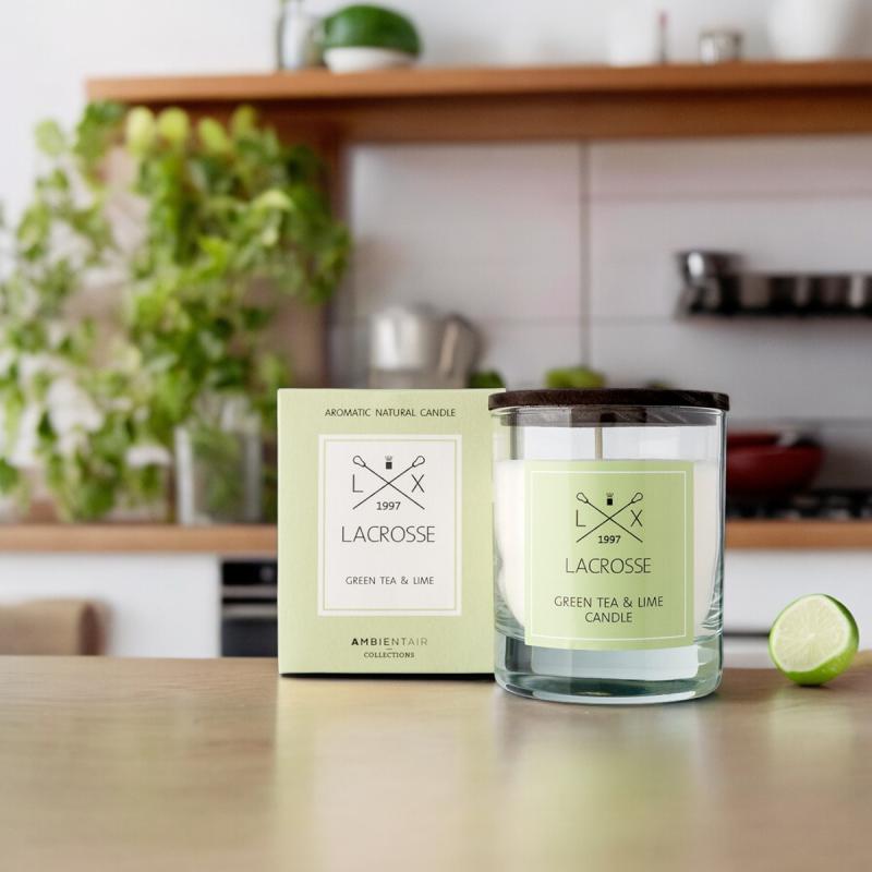 Lacrosse duftlys 200g green tea & lime