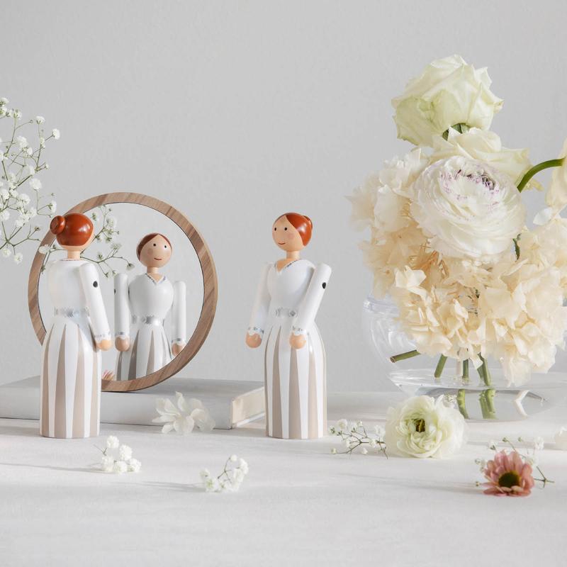Bride/brud 17 cm hvit
