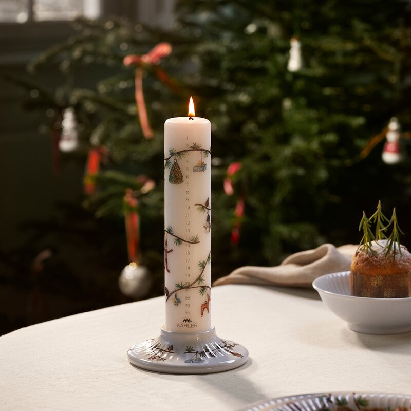 Hammershøi Christmas kalenderlys 2024 25 cm hvit