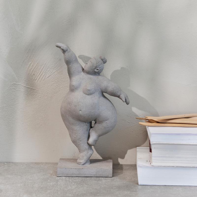 Serafina figur 28,8 cm grå