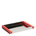 Ray brett Disco 20,5x30 cm polert stål/coral red
