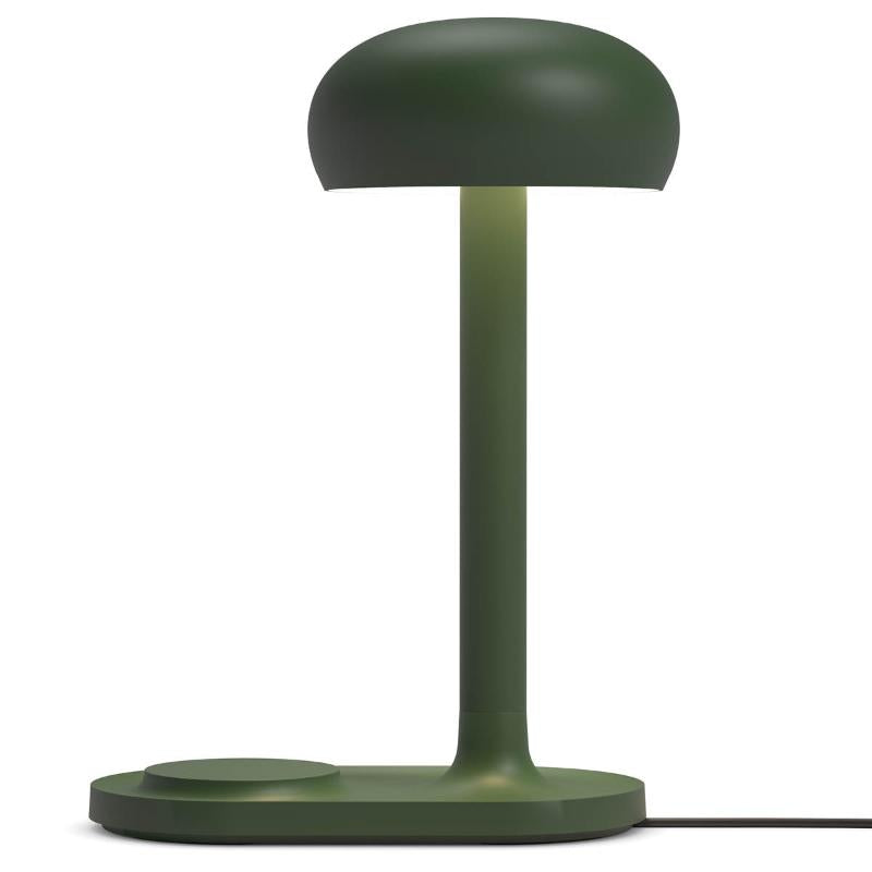 Emendo lampe med trådløs Qi-lader emerald