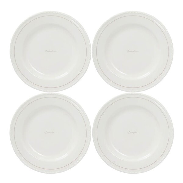 Icons desserttallerken 22 cm 4 stk hvit/beige