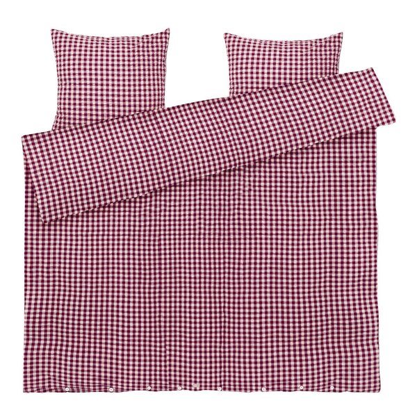 Bæk&Bølge sengetøy 200x220 cm plomme/rosa