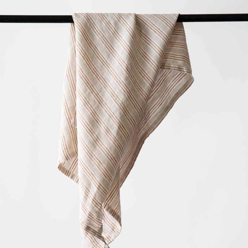 Kjøkkenhåndkle 50x70 cm hazelnut stripe
