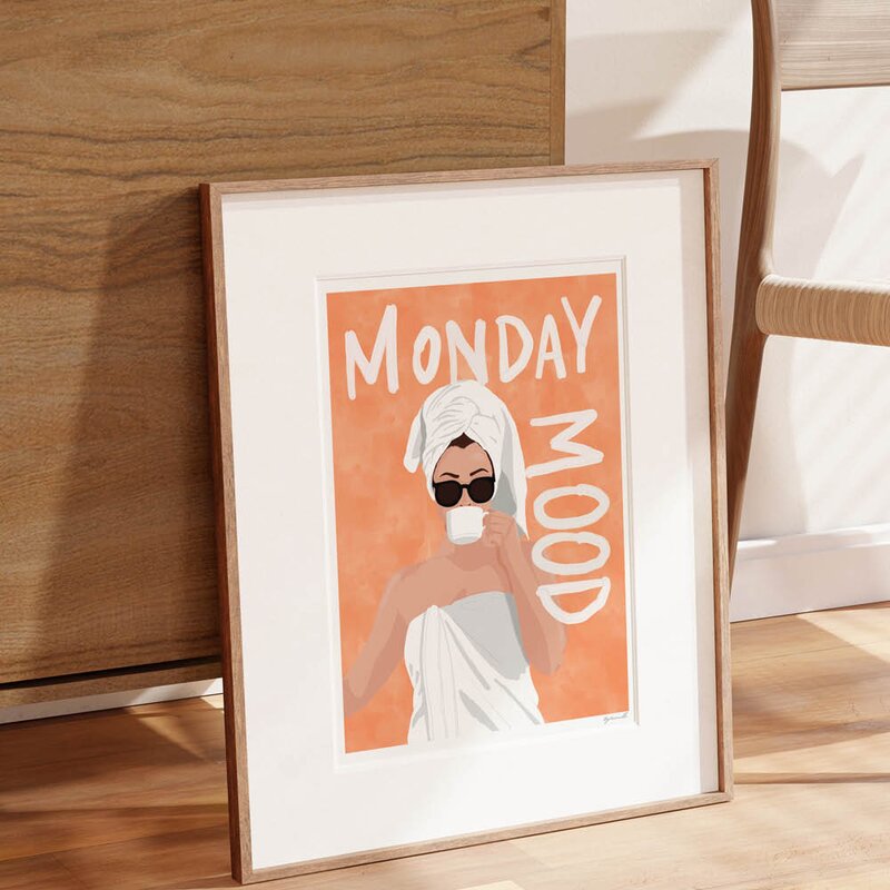 ByKammille poster 50x70 cm monday mood