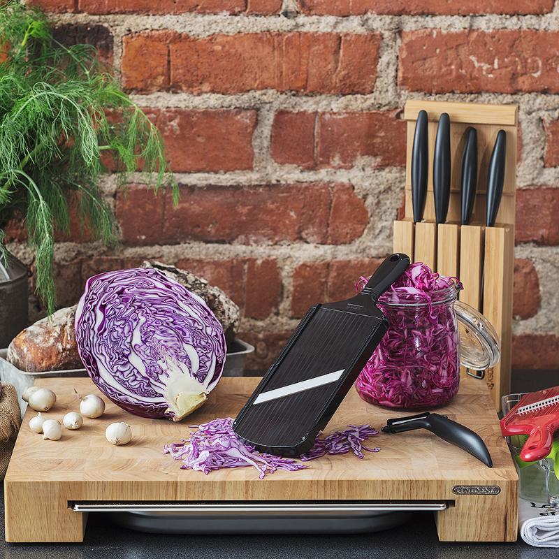 Mandolin justerbar med keramisk blad svart