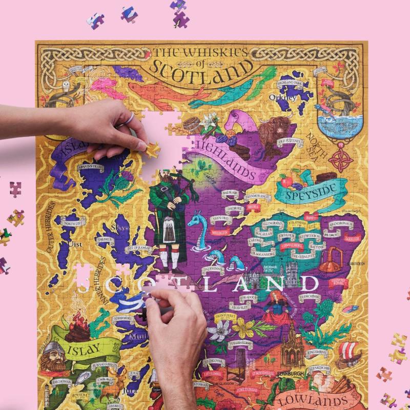 Whiskypuslespill Skottland