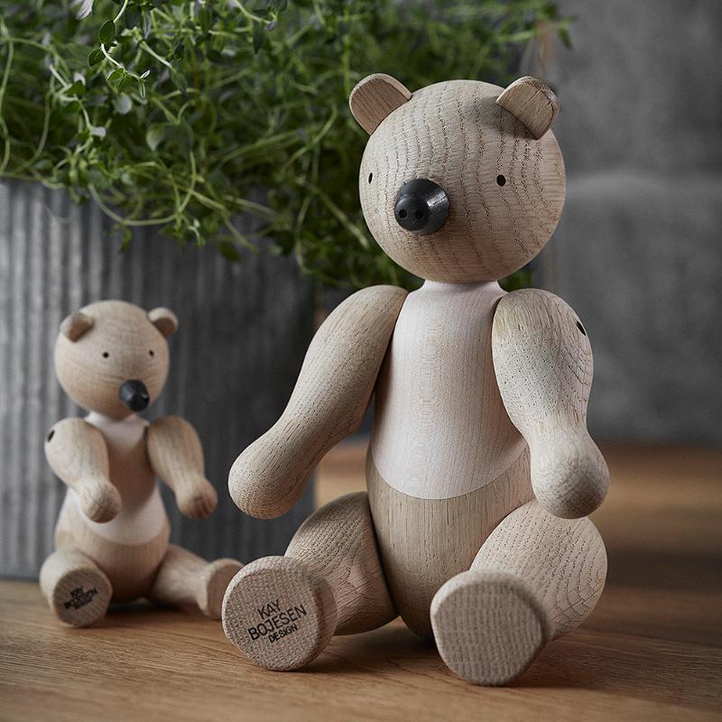 Bjørn eik/lønn 15 cm