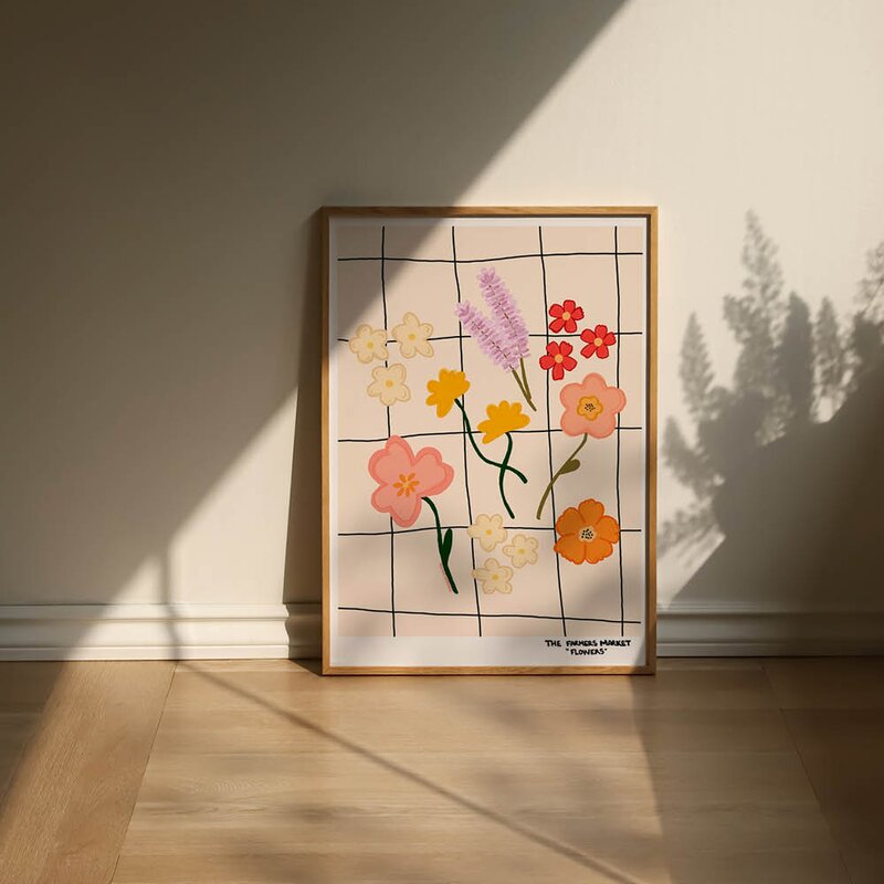 Engberg Studio poster 30x40 cm farmers market flowers