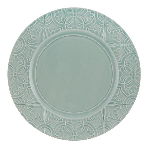 Rua Nova tallerken flat 28 cm aqua