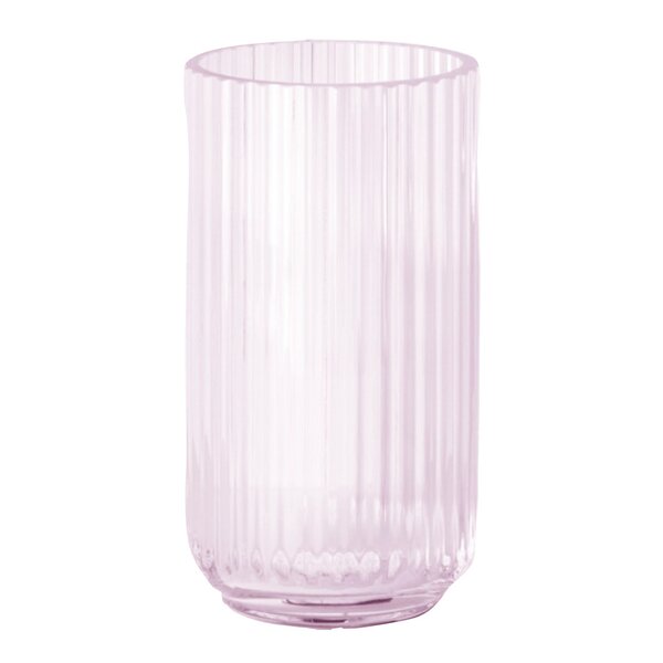 Vase 20 cm rosa glass