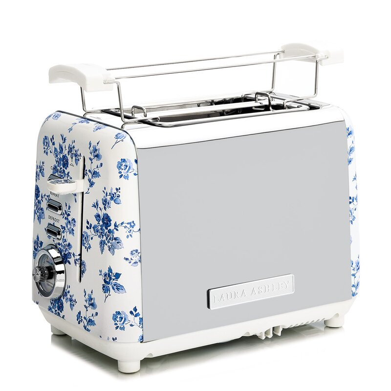 Brødrister 2-skiver China Rose blå/hvit