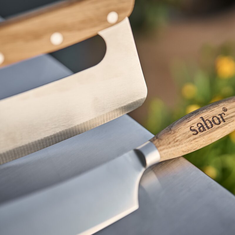 Napo pizzakutter 35 cm natur/børstet