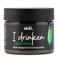 I drinken fargepulver glitter cactus green
