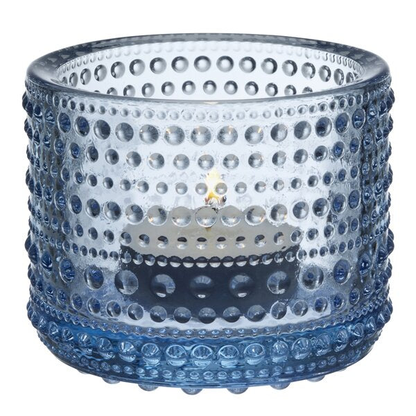 Kastehelmi lyslykt 6,4 cm aqua