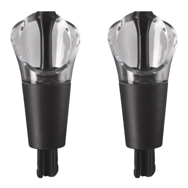 Wine Server Stopper 2 stk svart