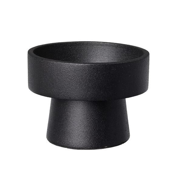 Anker lysestake 8x6 cm svart