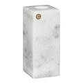 Marmo lysestake 12 cm hvit