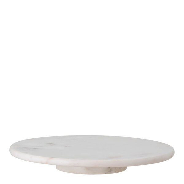 Ellin roterende fat 35,5 cm marmor hvit