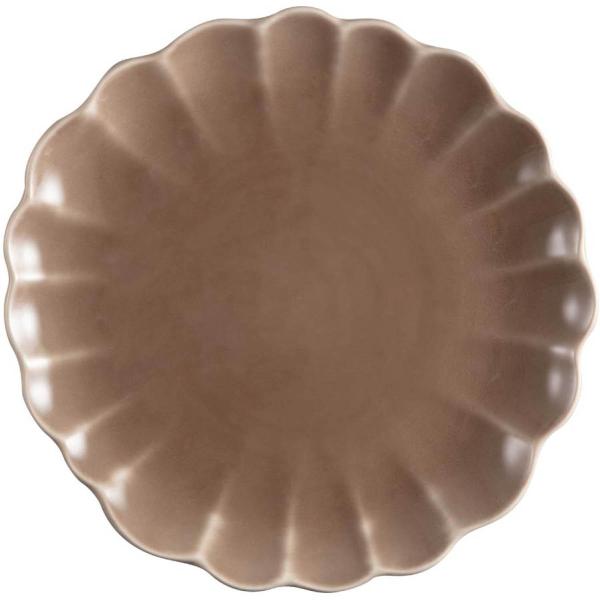 Lotus tallerken  27 cm brun