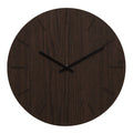 Dark Oak veggklokke 38 cm mørk eik m/svart viser