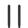 LED kertelys 1,3x13,8 cm 2 stk svart