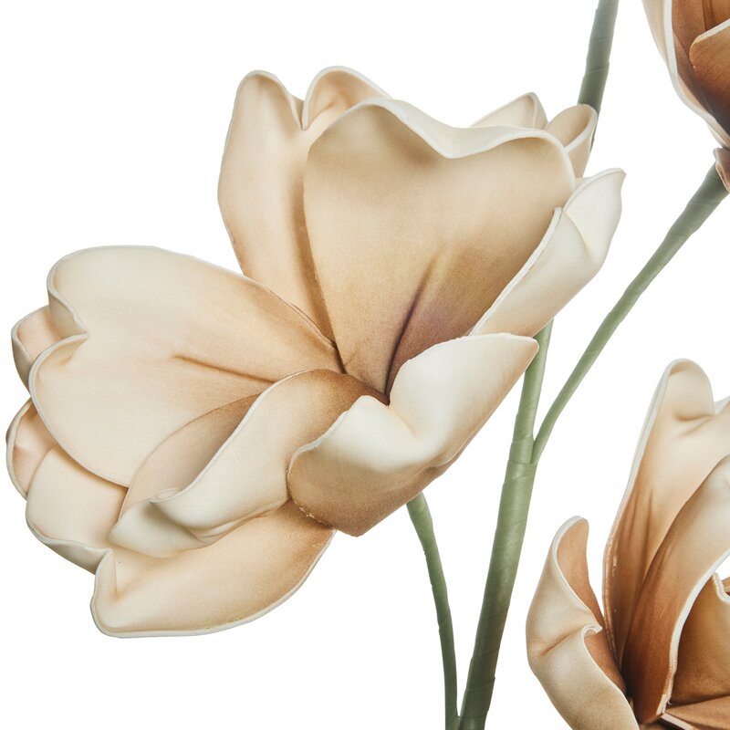 Happia stor dekorasjonsblomst 15x85 cm sand