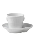 White Elements espressokopp med fat 10 cl
