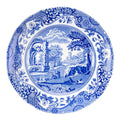 Blue Italian asjett 15 cm blå/hvit