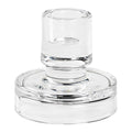 Petra lysestake 8 cm klart glass