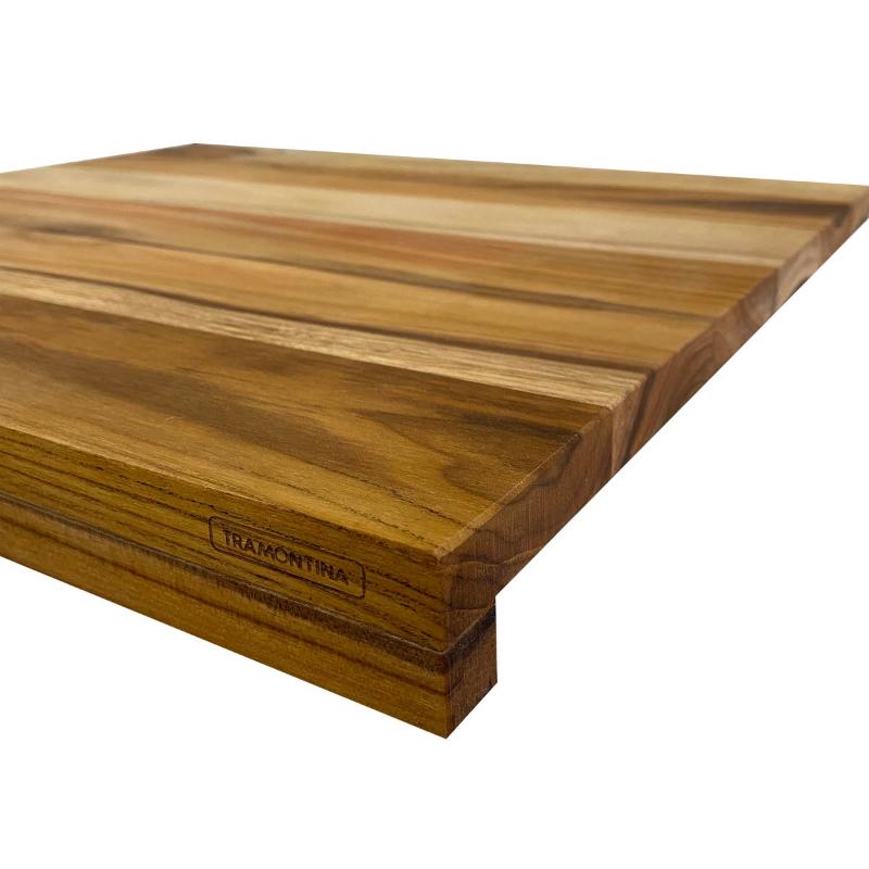 Wooden board skjærefjøl 48 x 41 cm teak