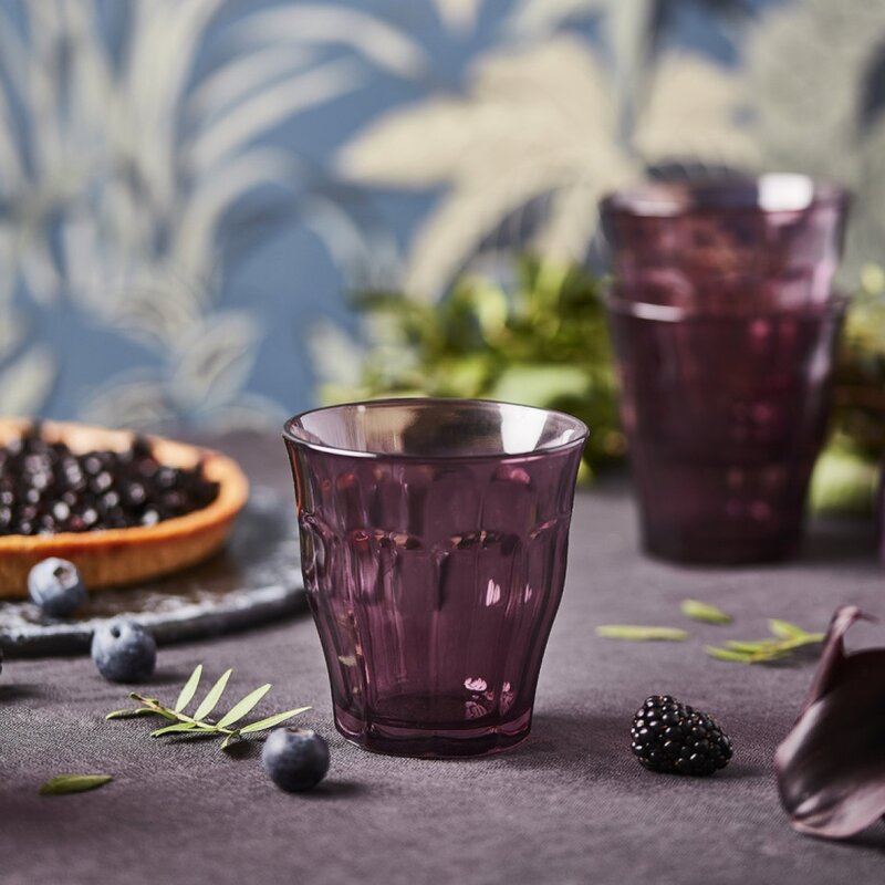 Picardie vannglass 25 cl 4 stk plum