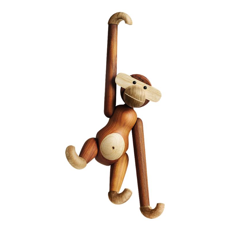Apekatt teak/limba 46 cm