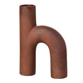 Hector vase 19 cm red clay