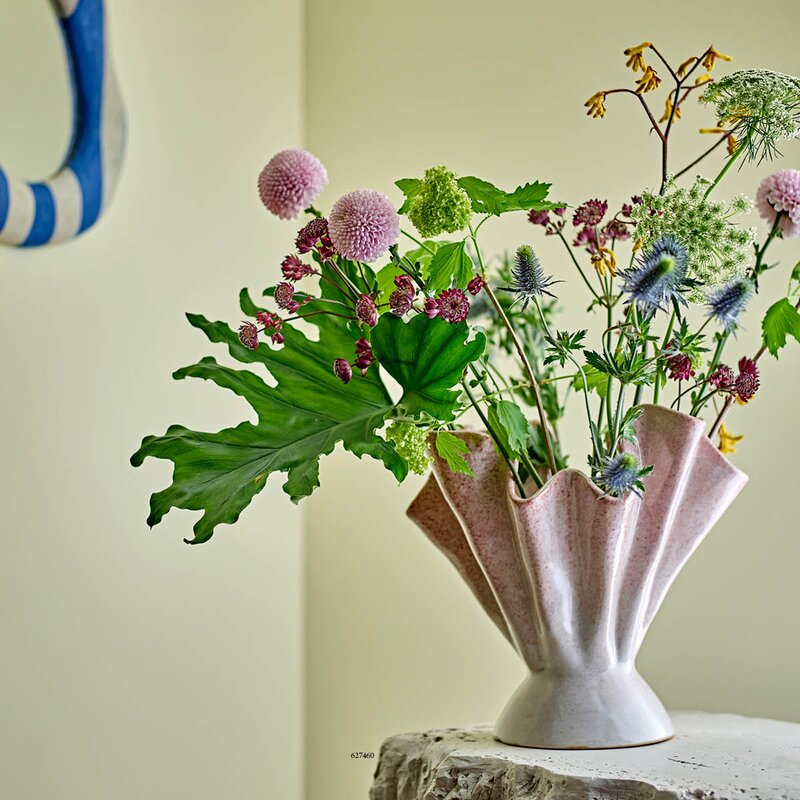 Plier vase 29 cm rose